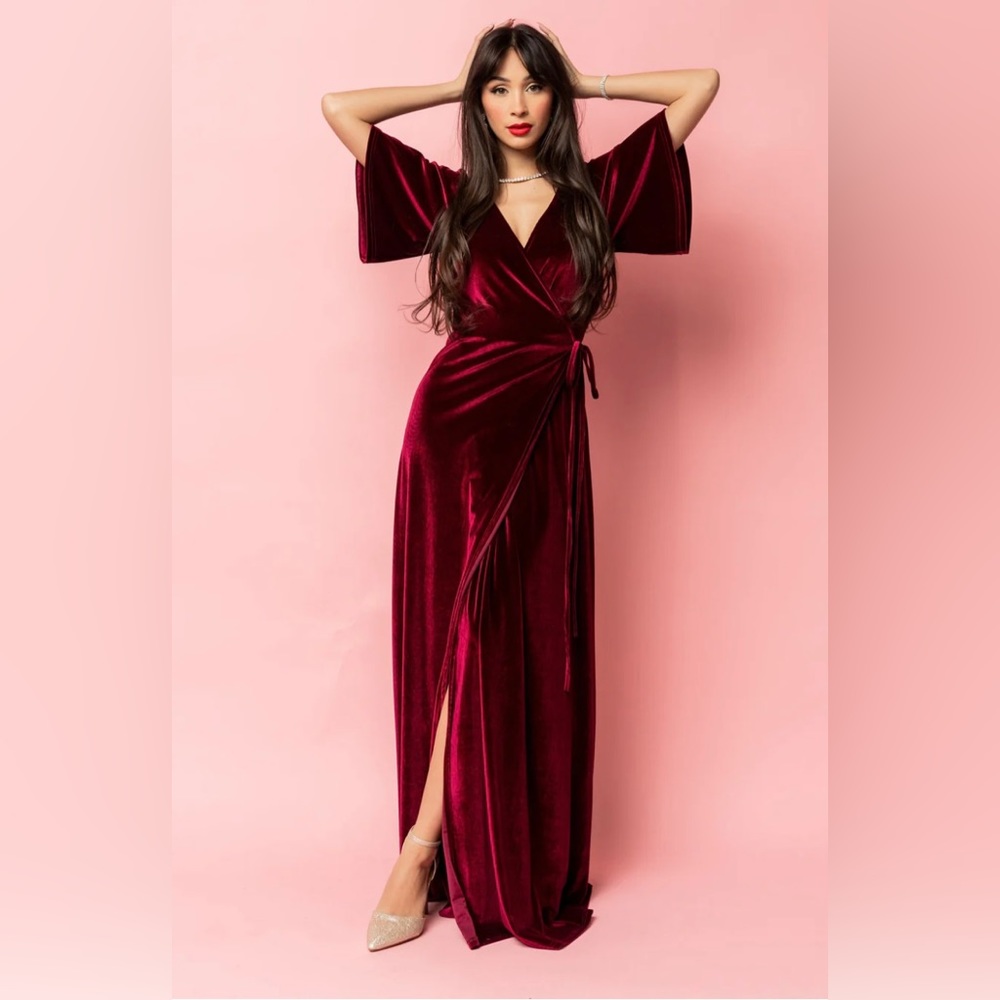 Baltic Born Velvet Wrap Dress